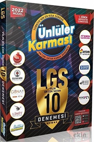LGS 1.Dönem 10 Farklı Yayın 10 Deneme