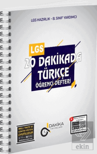 LGS 20 Dakikada Türkçe Öğrenci Defteri