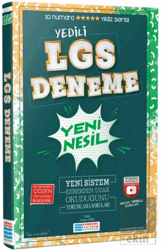 LGS 7 li Video Çözümlü Deneme Sınavı Evrensel İletişim Yayınları