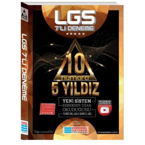LGS 7 li Video Çözümlü Deneme Sınavı Evrensel İletişim Yayınları