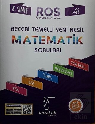 LGS 8. Sınıf ROS Beceri Temelli Yeni Nesil Matemat