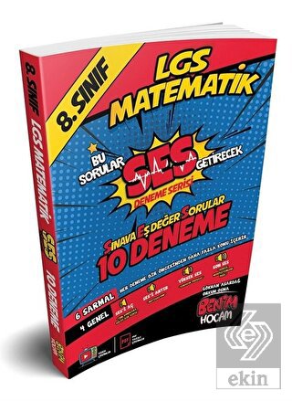LGS 8. Sınıf SES Getirecek Matematik 10 Deneme