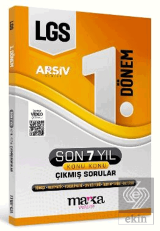 LGS Arşiv Serisi 1. Dönem Konuları Son 7 Yıl Çıkmış Sorular