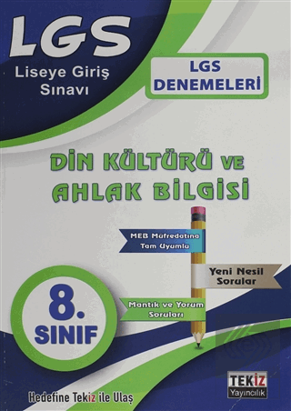 LGS Din Kültürü ve Ahlak Bilgisi Denemesi 8. Sınıf