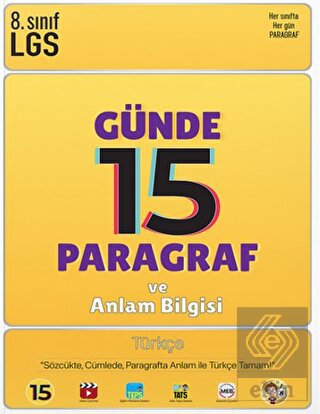 LGS Günde 15 Paragraf ve Anlam Bilgisi