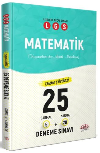 LGS Matematik Tamamı Çözümlü 25 Deneme Sınavı