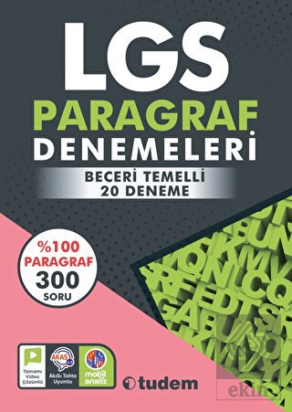 LGS Paragraf Denemeleri Tudem Yayınları