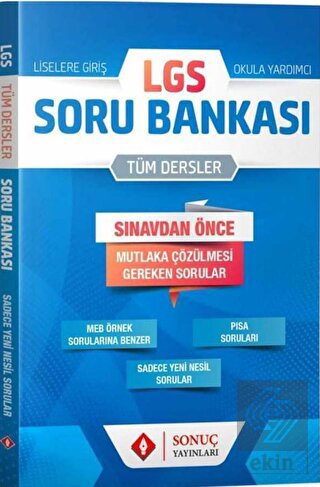LGS Tüm Dersler Soru Bankası