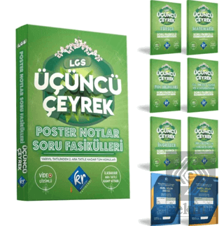 LGS Üçüncü Çeyrek Poster Notlar Soru Fasikülleri (