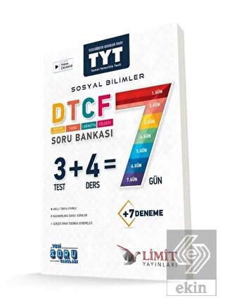 Limit TYT DTCF 7 Gün Sosyal Bilimler Soru Bankası