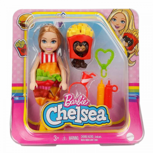 Lisanslı Barbie Kostümlü Chelsea ve Hayvancığı Oyu