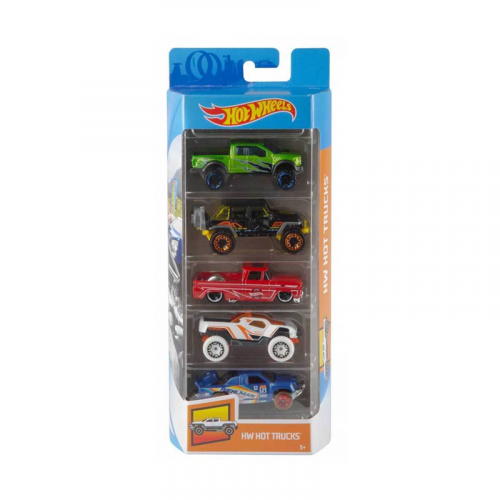 Lisanslı Mattel Hot Wheels 5'li Araba Seti
