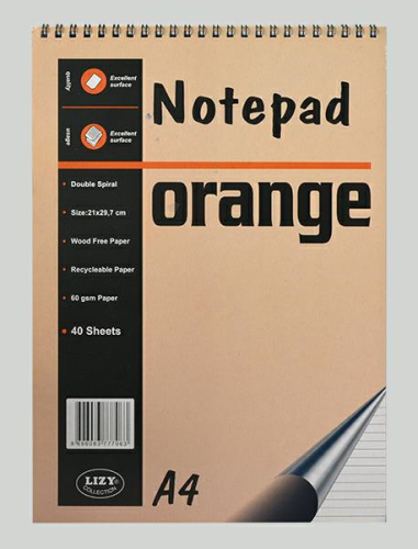 LİZ A4 SPİRALLİ BLOKNOT ÇİZGİLİ 40 YP.A4