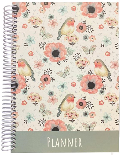 LİZ SERT KAPAK SPİRALLİ 4 RENK BASKILI TARİHSİZ AJANDA