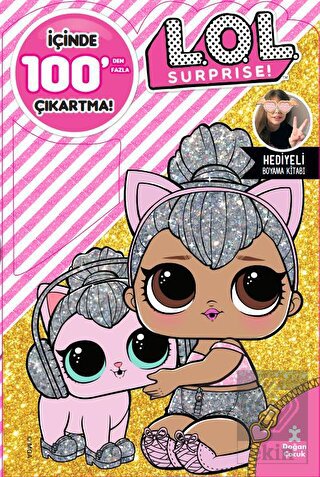 LOL Surprise 100+ Çıkartma Hediyeli Boyama Kitabı