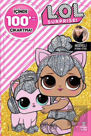 LOL Surprise 100+ Çıkartma Hediyeli Boyama Kitabı