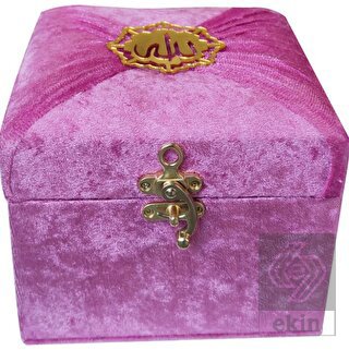 M285L - Mühürlü Cep Boy Kadife Sandıklı Mealli Kur