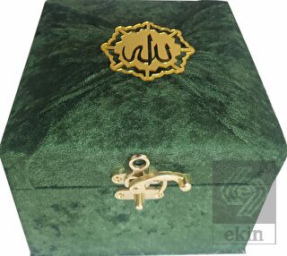 M285y - Mühürlü Cep Boy Kadife Sandıklı Meallı Kur