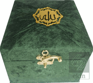 M285y - Mühürlü Cep Boy Kadife Sandıklı Meallı Kur