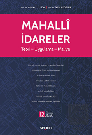 Mahalli İdareler Teori – Uygulama – Maliye