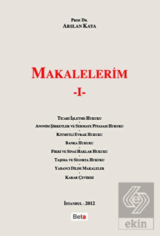 Makalelerim 1