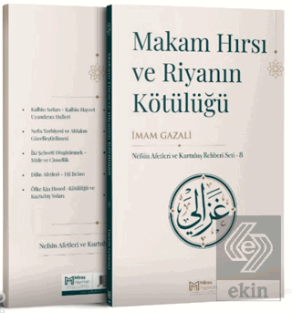 Makam Hırsı ve Riyanın Kötülüğü İmam Gazali Miras Yayınları Satın Al -