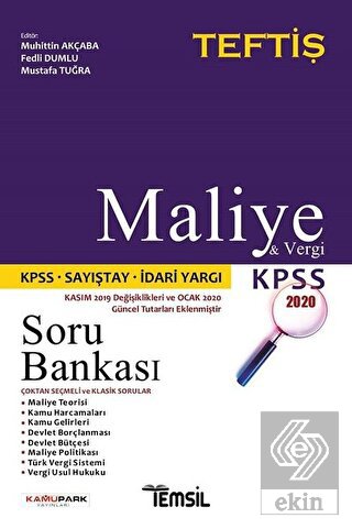 Maliye ve Vergi Hukuku Soru Bankası