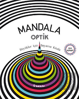 Mandala Optik - Büyükler İçin Boyama Kitabı