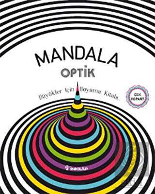 Mandala Optik - Büyükler İçin Boyama Kitabı