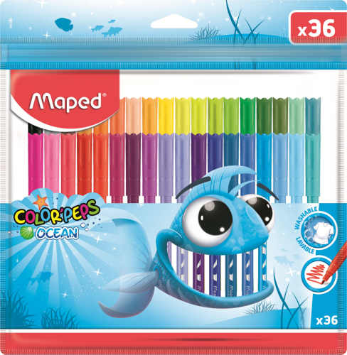 Maped Color Peps Ocean - Pulse 36 Renk Keçeli Kale