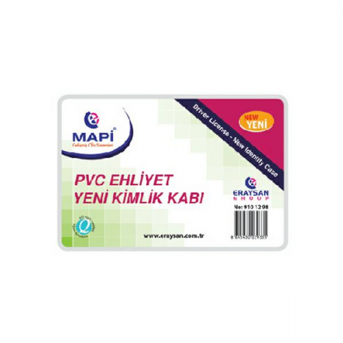 MAPİ PVC EHLİYET KART KORUMA KABI 100 LÜ