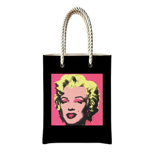 Marilyn Monroe Orjinal Tablo Temalı Fermuarlı Günlük Kullanım Bez Çanta