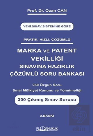Marka ve Patent Sınavına Hazırlık Soru Bankası Çözümlü