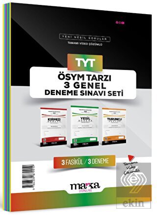 Marka Yayınları TYT Kırmızı Turuncu Yeşil 3'lü Den