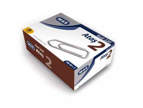 Mas 220 Ataş No:2(Nikel Kaplı)Süper Kalite 100 Ade