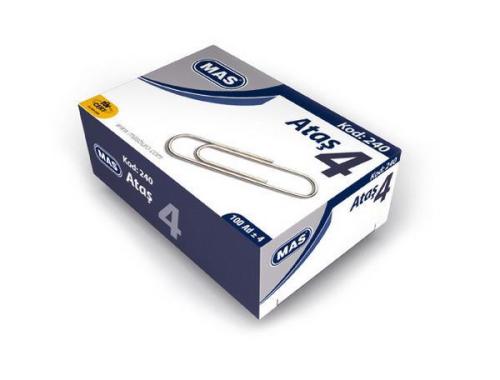 Mas 240 Ataş No:4(Nikel Kaplı)Süper Kalite 100 Ade