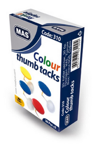 Mas 310 Renkli Raptiye Pvc Kaplı Karışık