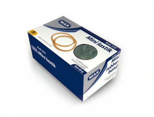 Mas 370 Mini Ambalaj Lastiği %100 Kauçuk 50 Gr Kutu