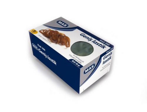 Mas 390 Geniş Ambalaj Lastiği %100 Kauçuk 50 Gr Ku
