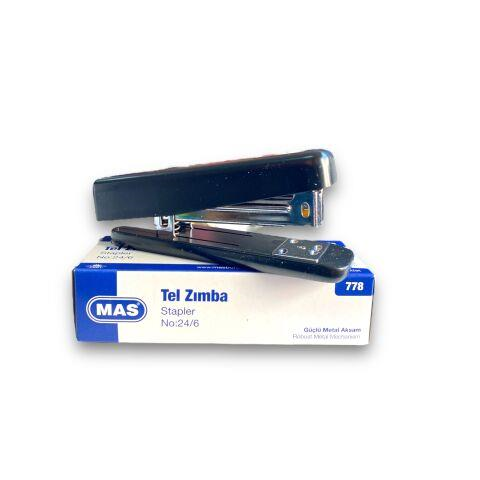 Mas 778 Tel Zımba Makinası 24/6 Siyah