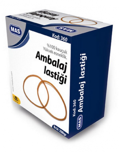 MAS 80/50mm Ambalaj Lastiği %100Kauçuk(200 gr.kutu