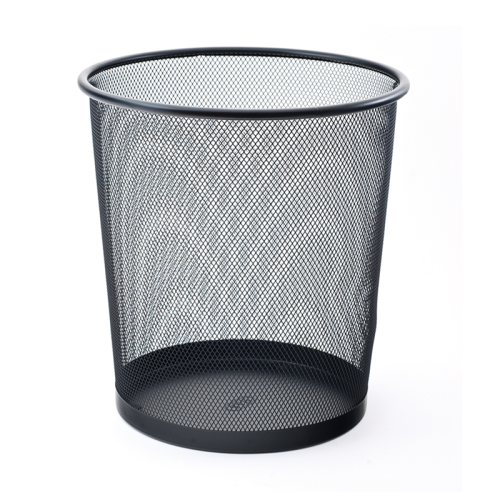 Mas 854 Tam Delikli Çöp Kovası (Siyah)