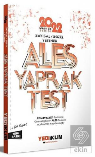 Master Serisi Ales Sayısal Sözel Yetenek Çek Kopart Yaprak Test 2022