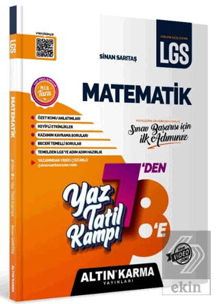 Matematik Yaz Tatil Kampı LGS 7-8. Sınıf Hazırlık Kolektif Altın Karma