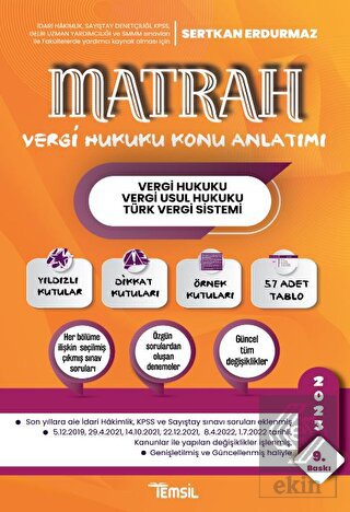 Matrah Vergi Hukuku Konu Anlatımı