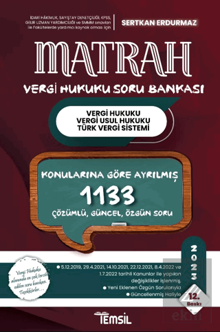 Matrah Konu Anlatımı Vergi Hukuku Soru Bankası