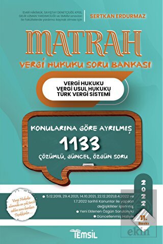 Matrah Konu Anlatımı Vergi Hukuku Soru Bankası