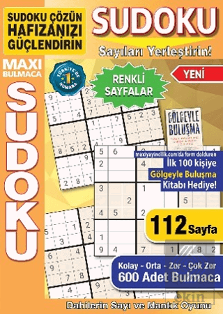 Maxi Bulmaca Sudoku 25 Kolektif Maxi Yayıncılık Satın Al - ekinkitap.c