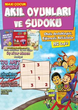 Maxi Çocuk Akıl Oyunları ve Sudoku 9