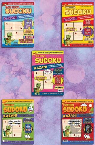 Maxi Çocuk Sudoku 5'li Set